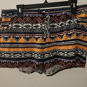 No Boundaries Womans Elastic Waist Junior Shorts Size Xl